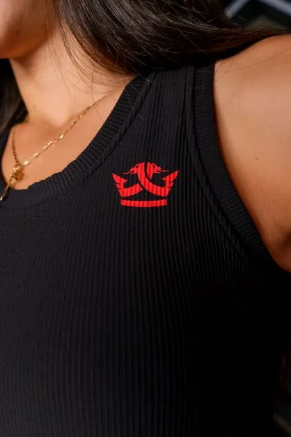 Shorts   Tank Top Black Color/Red Logo