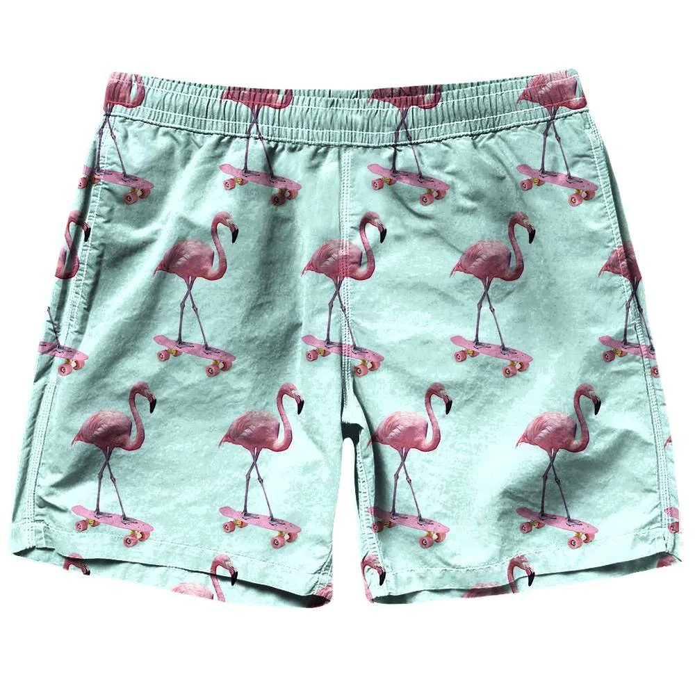 Skating Flamingo Shorts