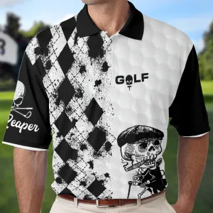Skull Golf Reaper Short Sleeves Polo Shirts QT207128La
