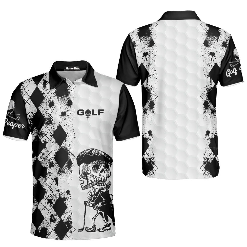Skull Golf Reaper Short Sleeves Polo Shirts QT207128La