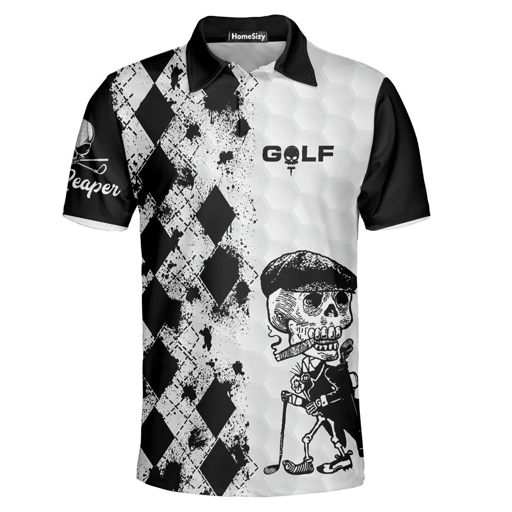 Skull Golf Reaper Short Sleeves Polo Shirts QT207128La