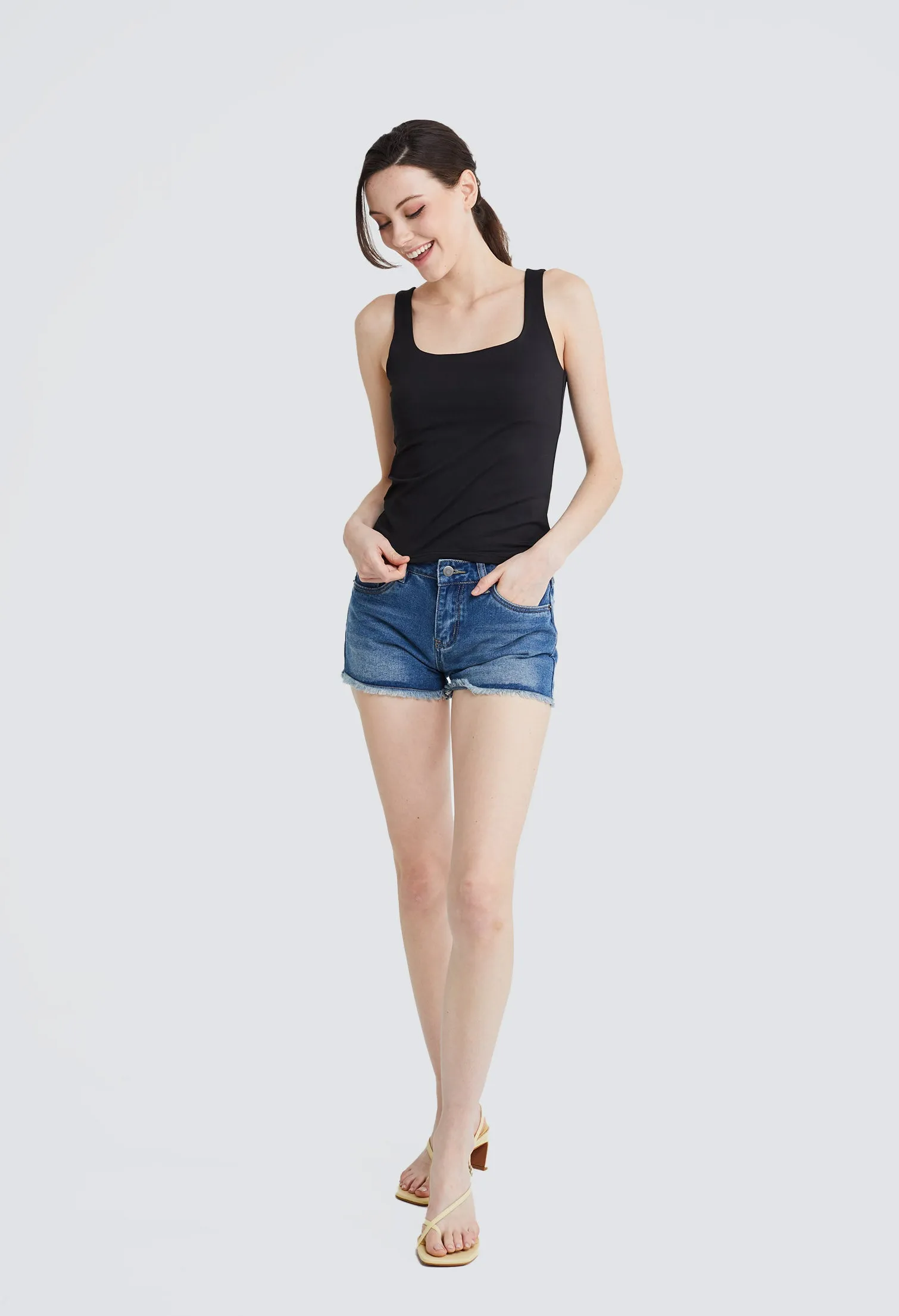 Smart Square Neckline Tank Top