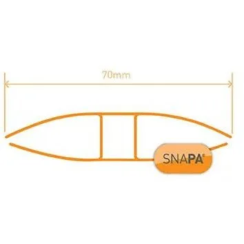 SNAPA® Clear Polycarbonate H Section