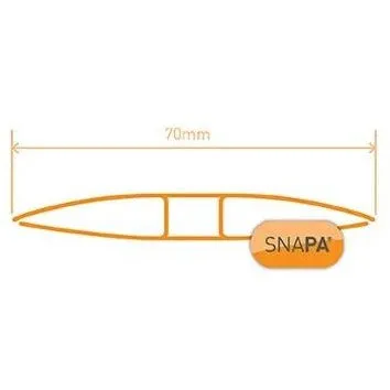 SNAPA® Clear Polycarbonate H Section