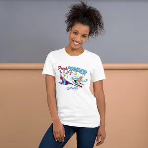Snorilla Fresh Powder front design snowboard shirt