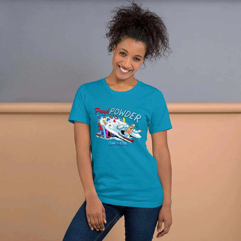 Snorilla Fresh Powder front design snowboard shirt