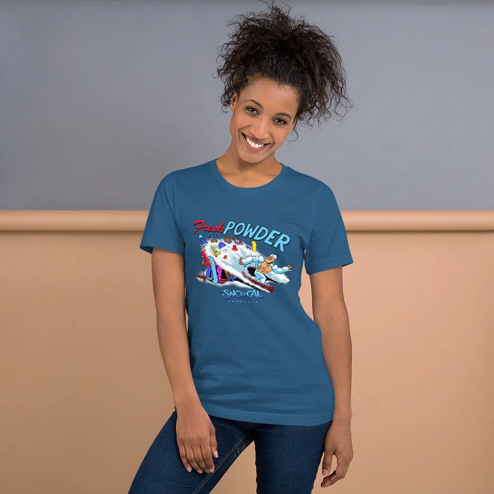 Snorilla Fresh Powder front design snowboard shirt