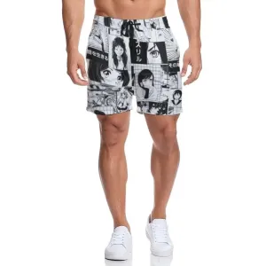 Soft Fabric Men’s Shorts with Casual Style for Y2K Fashion