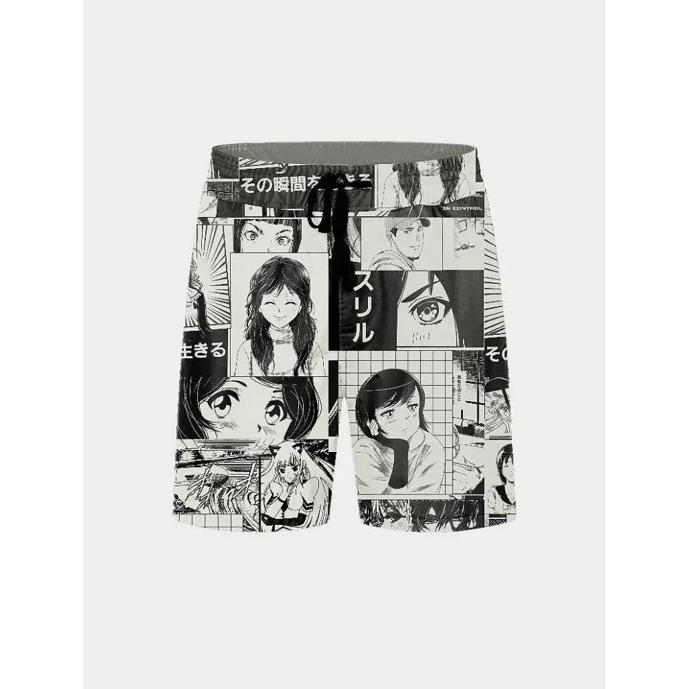 Soft Fabric Men’s Shorts with Casual Style for Y2K Fashion
