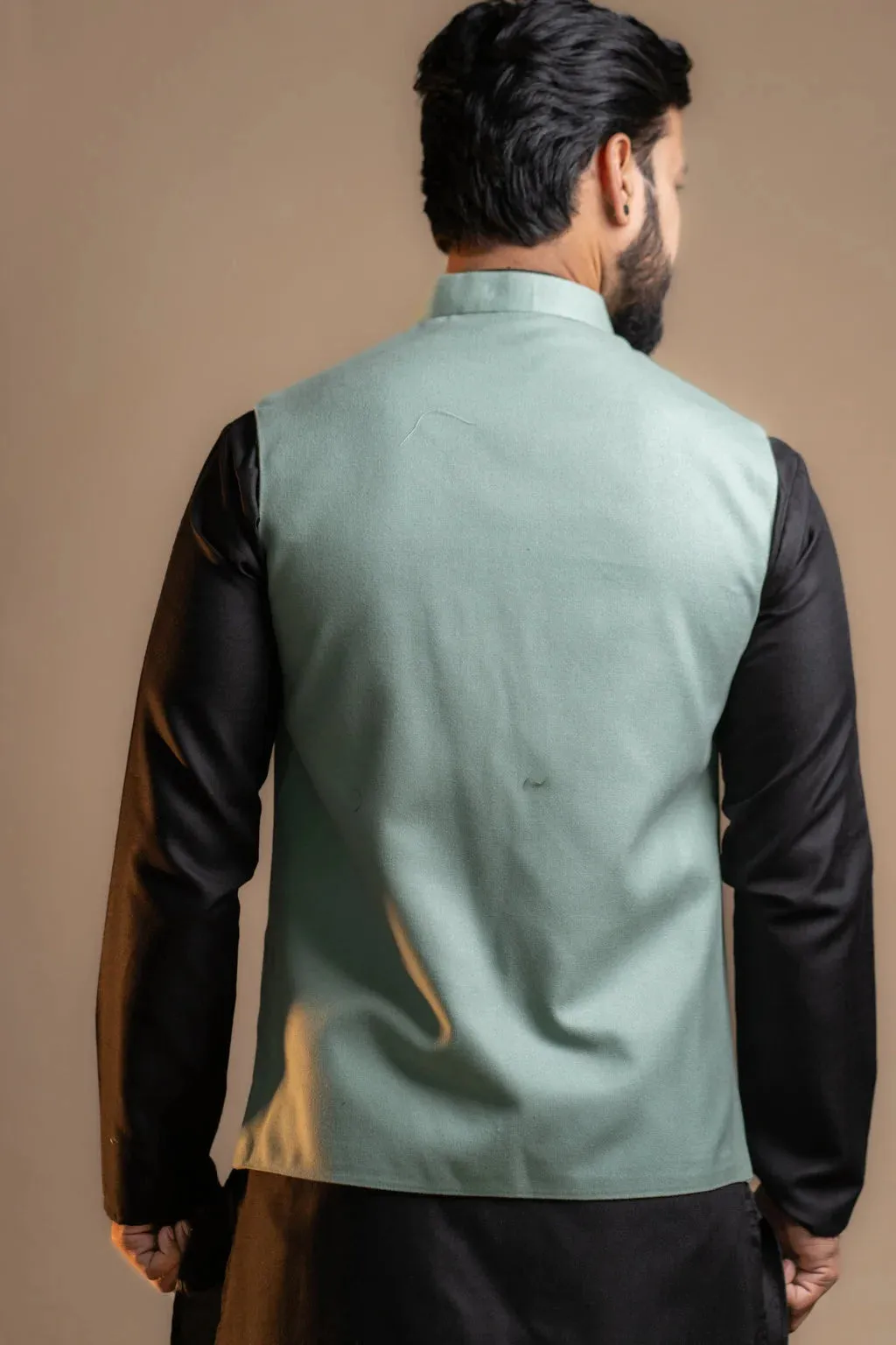 Soft Mint Green Nehru Jacket
