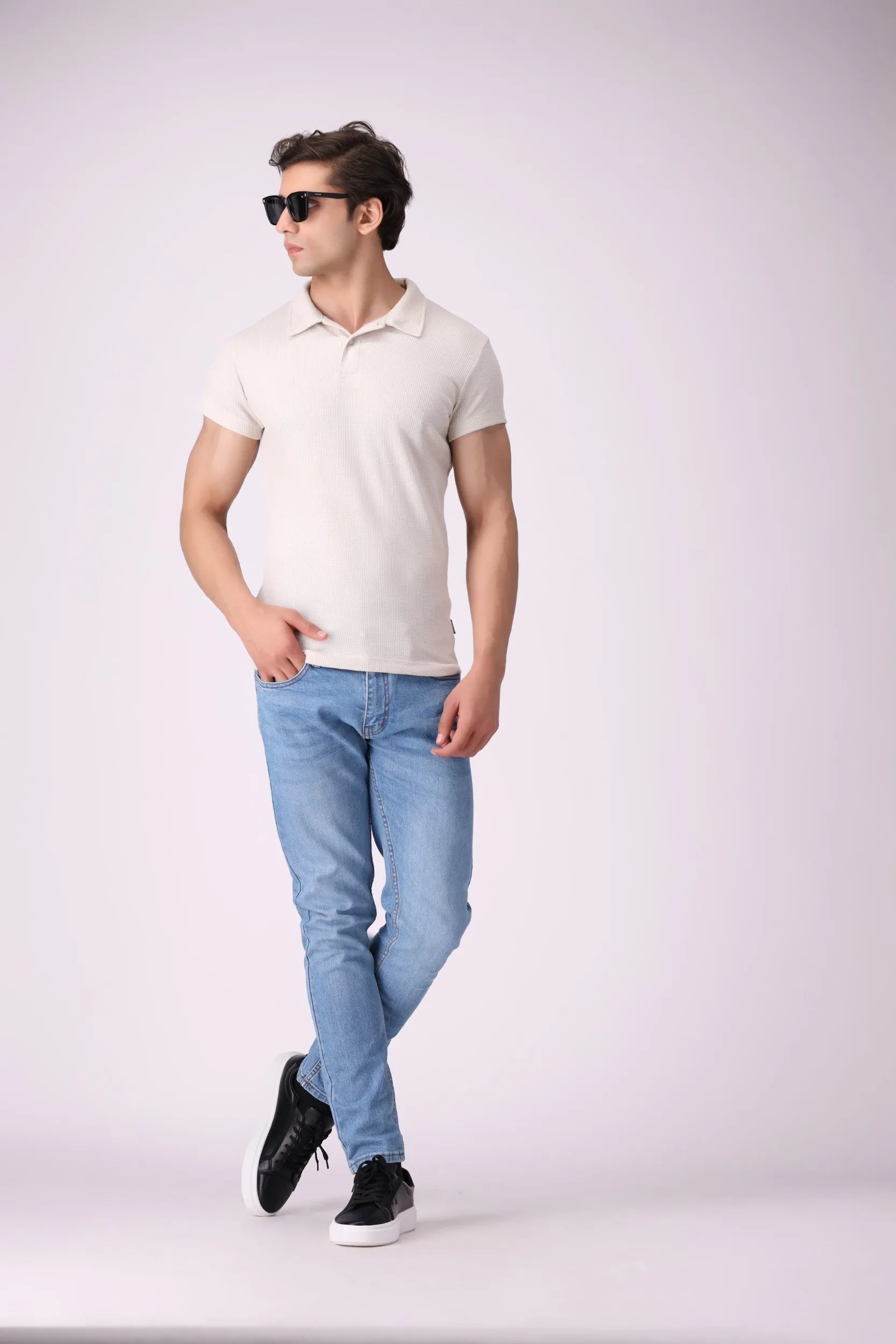 SoftPop Off-White Polo Shirt