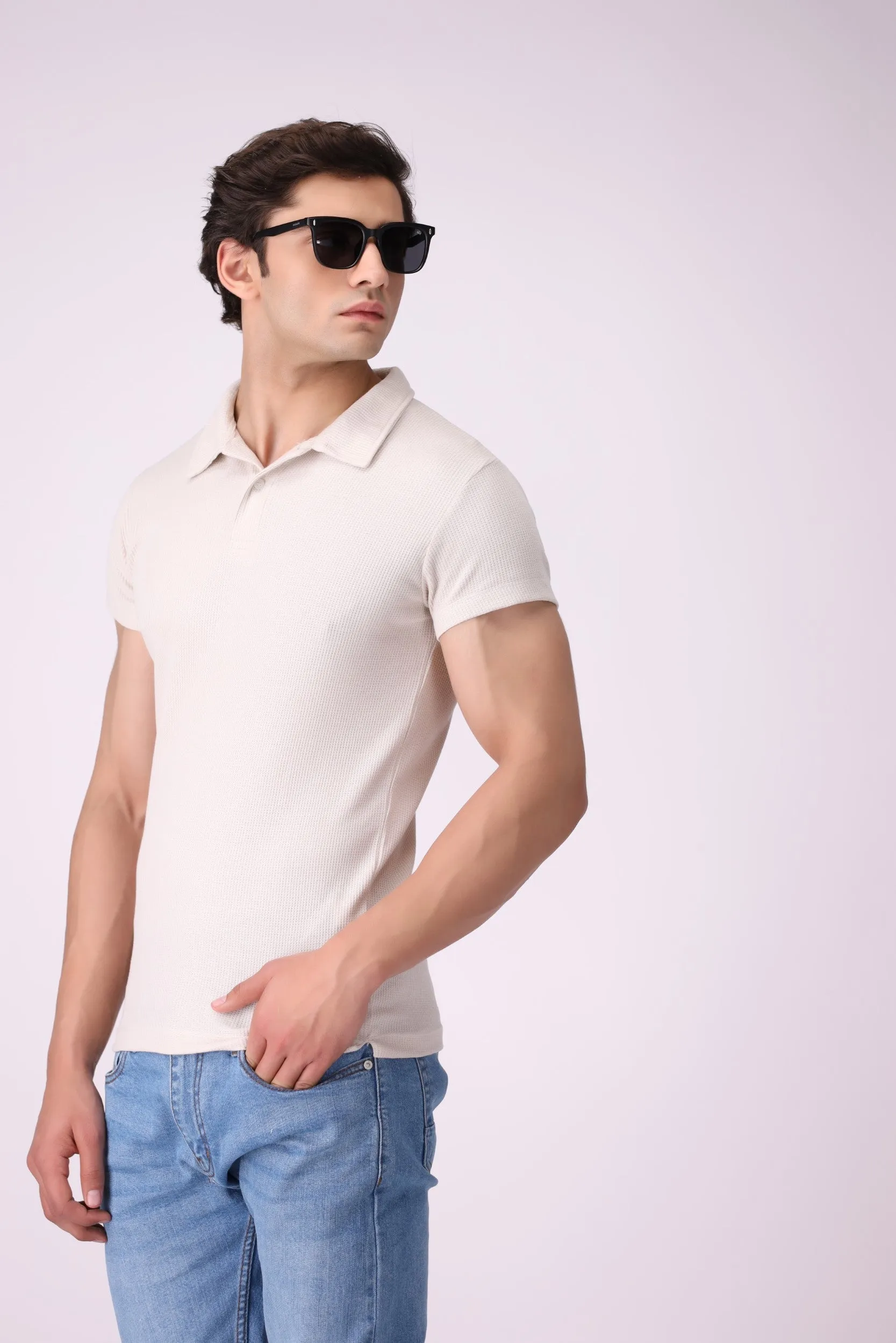 SoftPop Off-White Polo Shirt