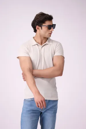 SoftPop Off-White Polo Shirt