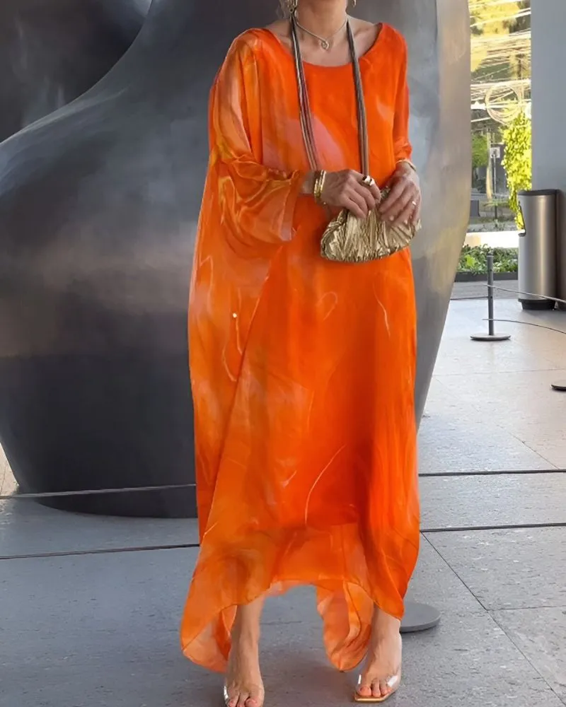 SOREA - Elegant Chiffon Dress