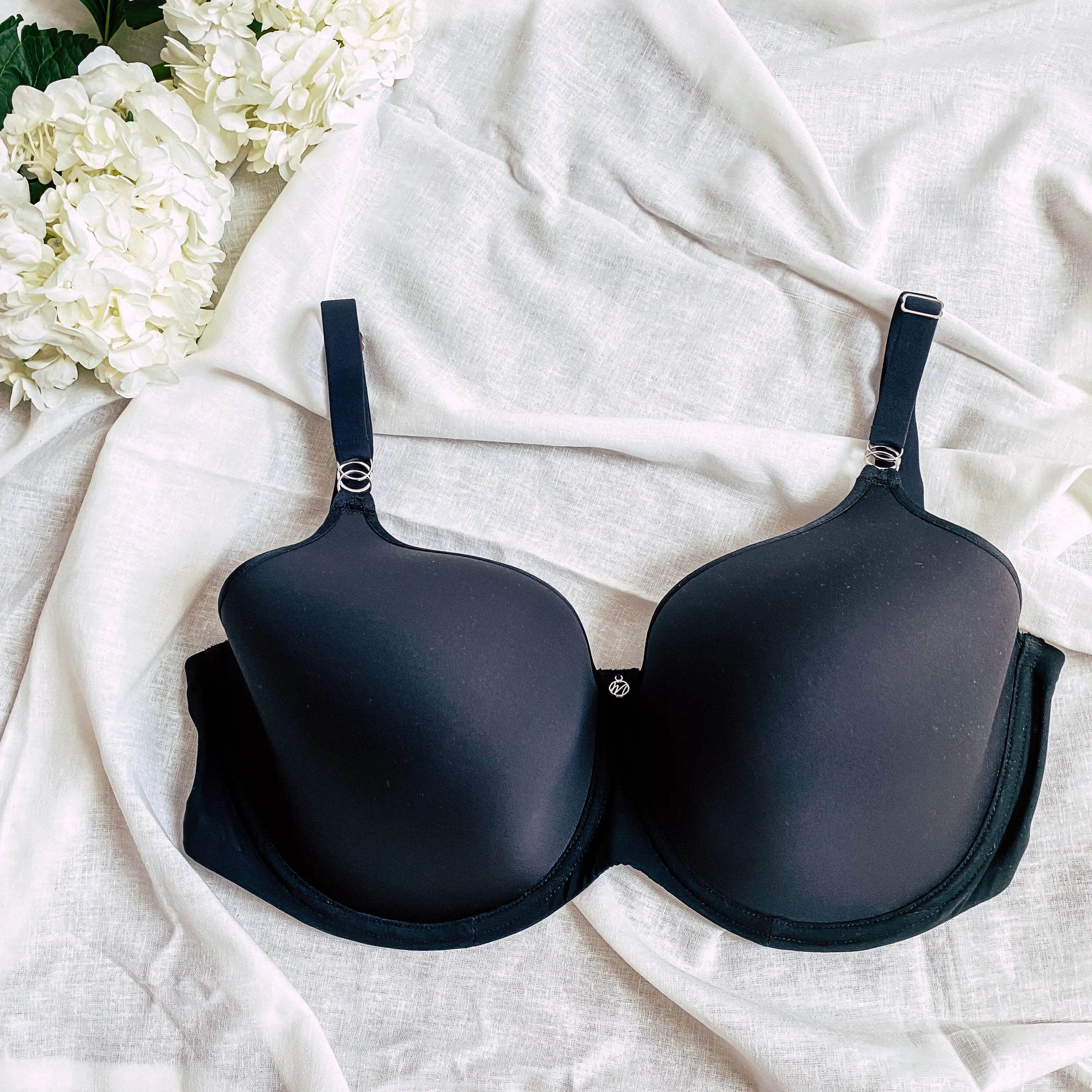 Spacer T-Shirt Bra In Black - Montelle
