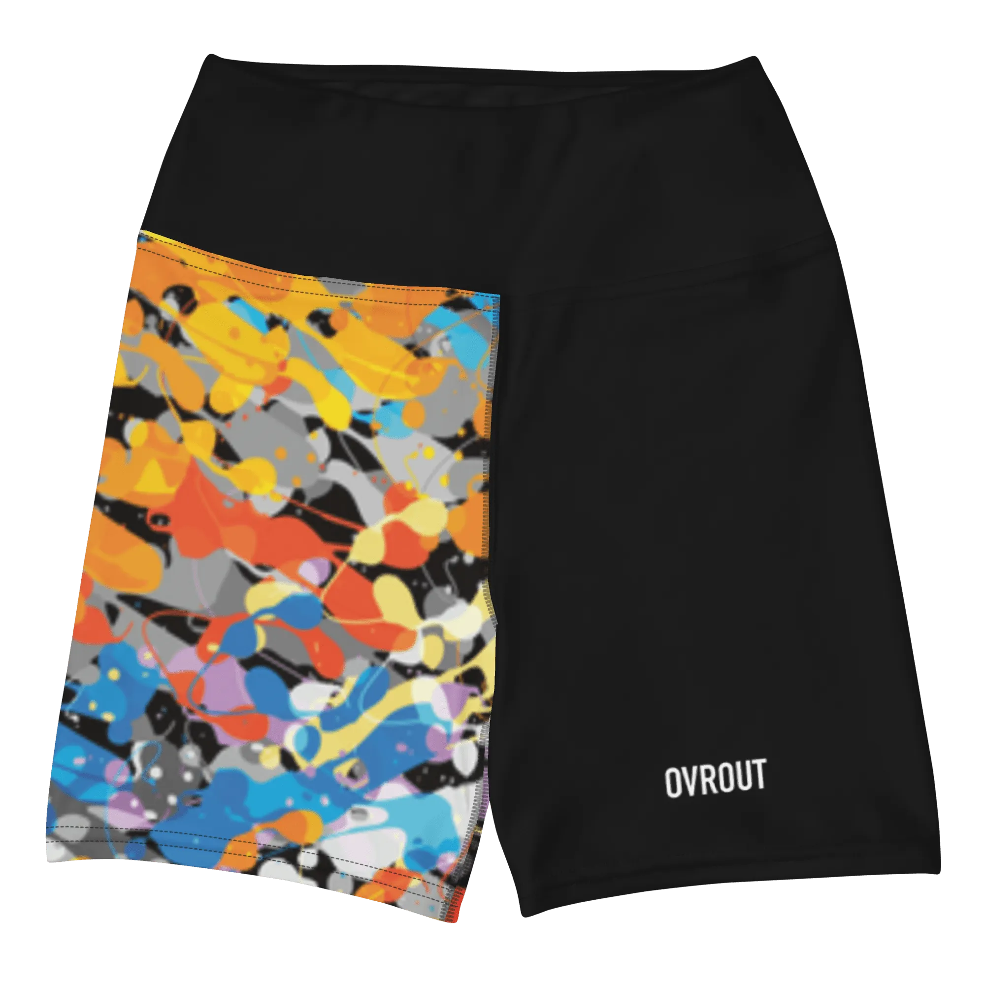 Splatter Paint Yoga Shorts