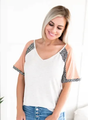 Stay With Me Blush Leopard Trip Top-In Store