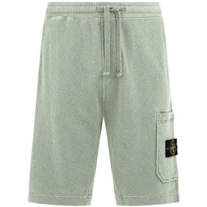 STONE ISLANDCotton Sweat Shorts Green