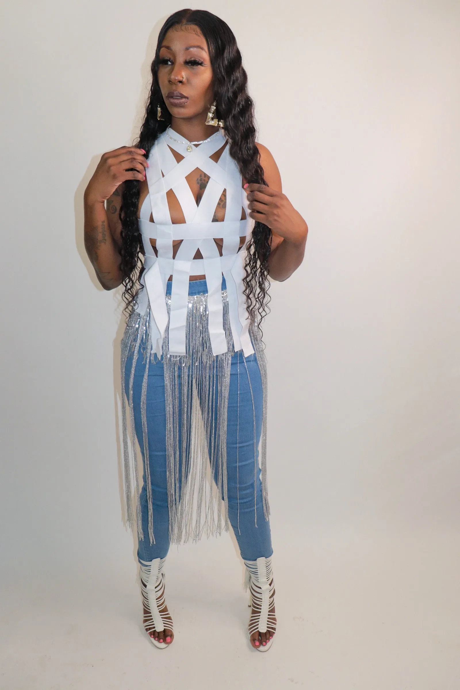 Strapped Shirt (White)