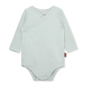 Stretch Crossover Long Sleeve One Piece - Blue