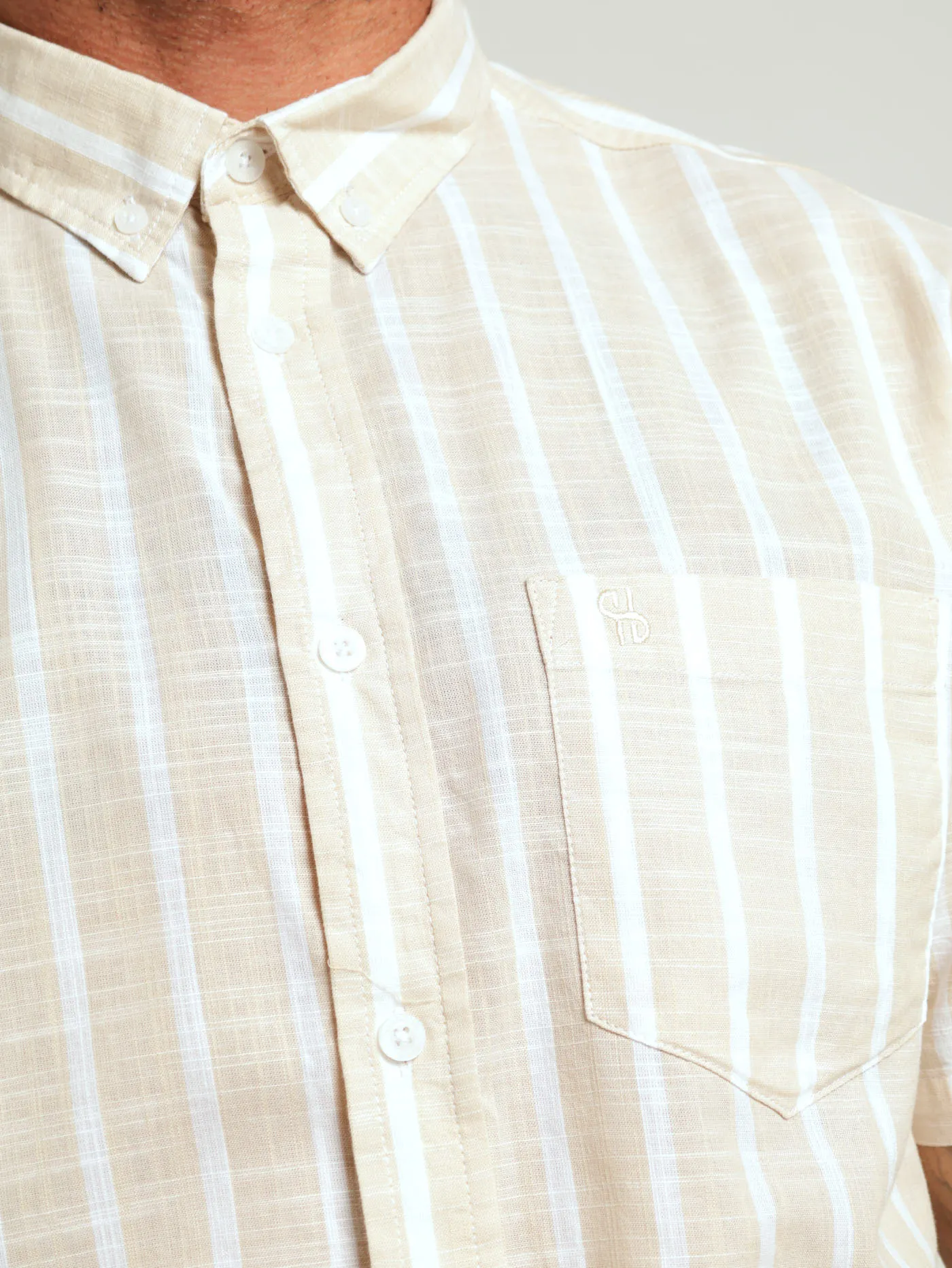 Stripe Shirt - Light Stone