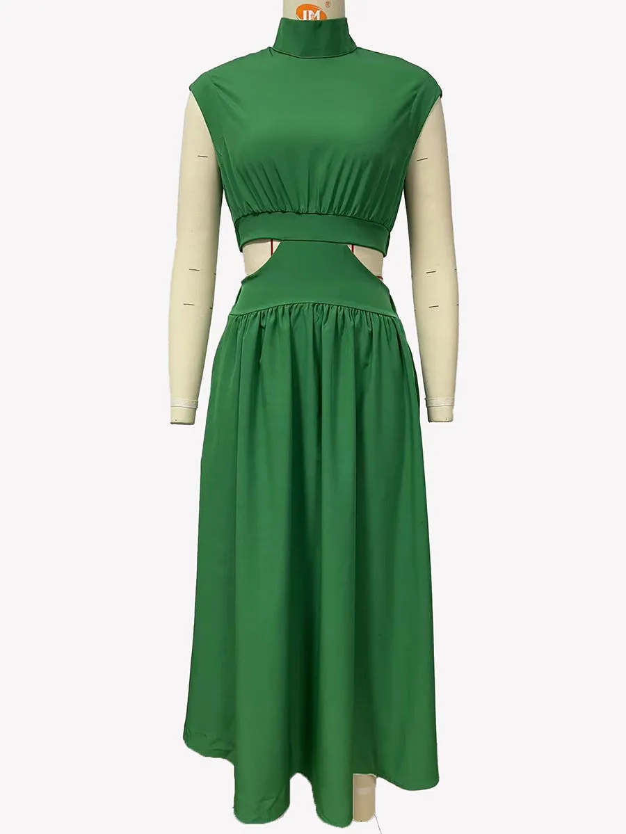 Stunncal Macaron Color Waistless Dress