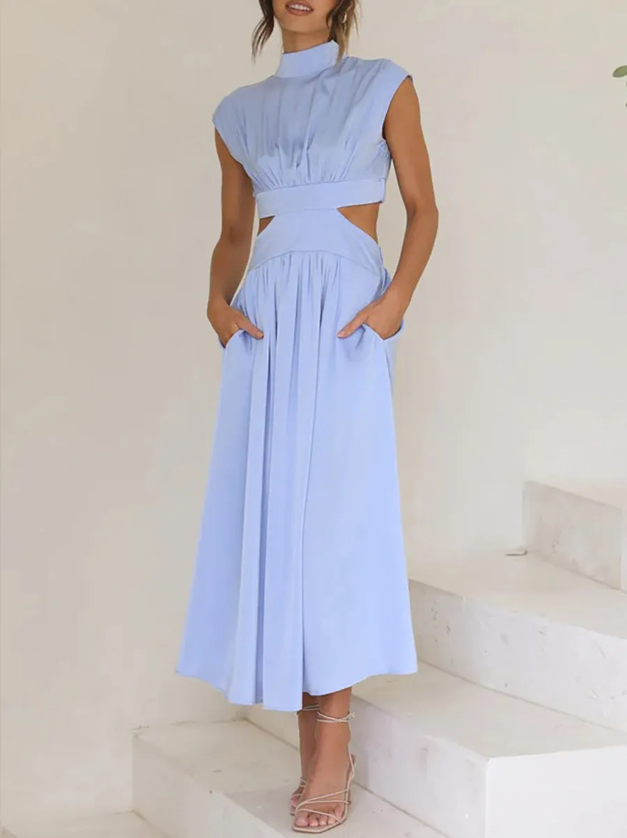 Stunncal Macaron Color Waistless Dress
