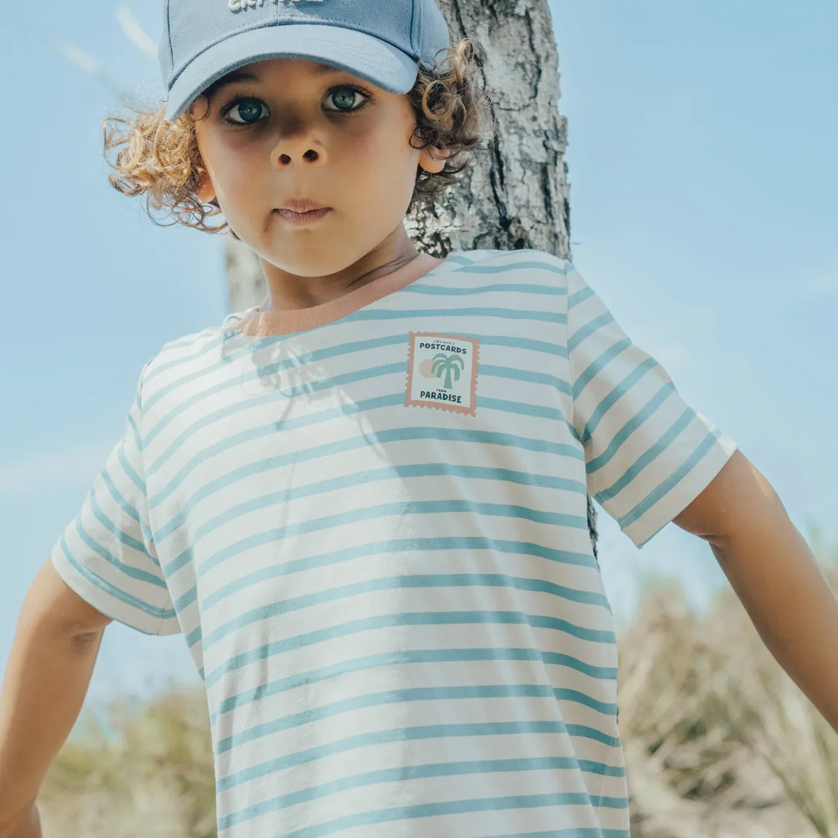 SUN SMART T-SHIRT Blue Stripe