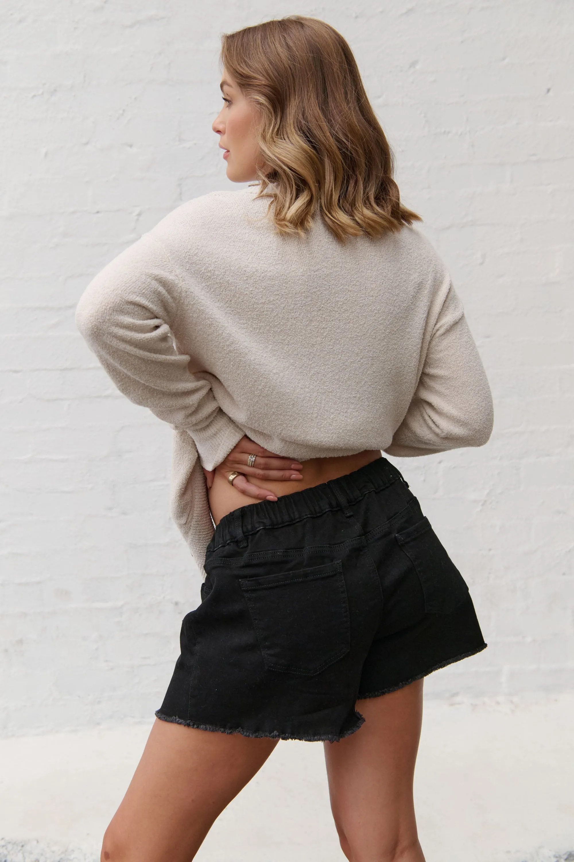 Sunday Stroll Denim Short - Washed Black