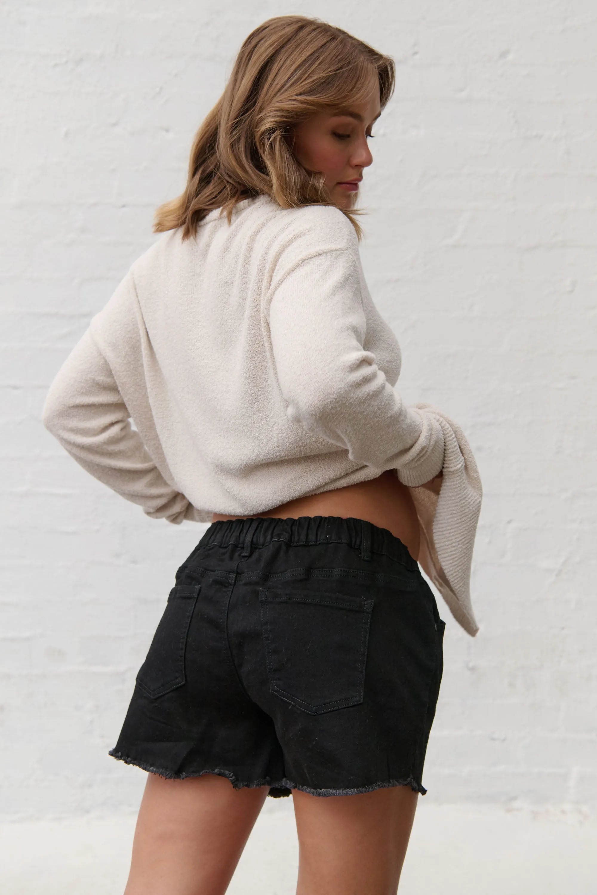 Sunday Stroll Denim Short - Washed Black