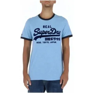 Superdry Men's Light Blue Printed T-Shirt