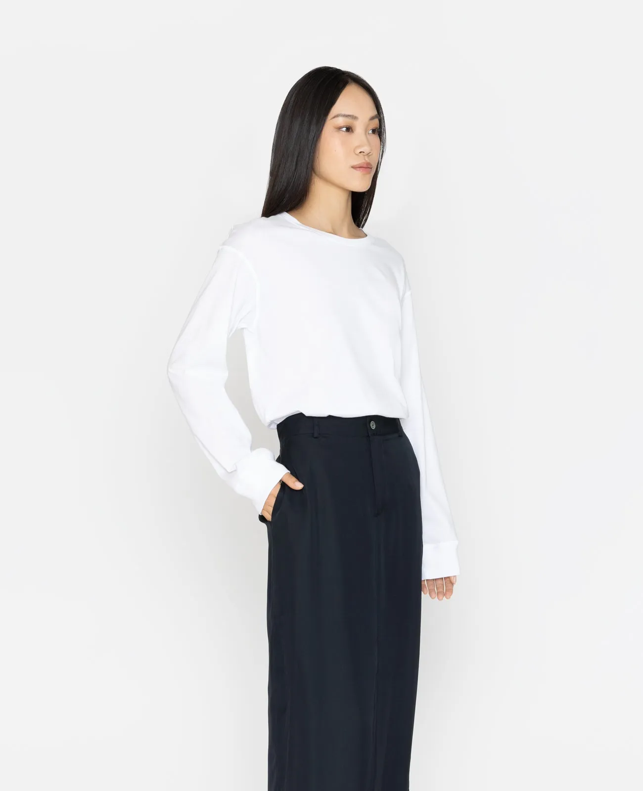 Supima Oversized Long Sleeve Tee