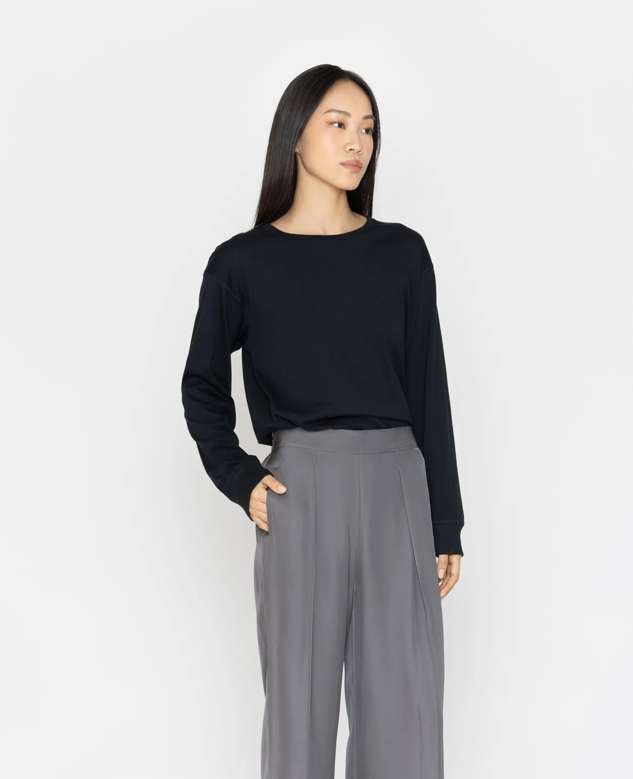 Supima Oversized Long Sleeve Tee