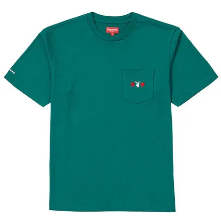 Supreme Playboy Pocket Tee- Dark Green