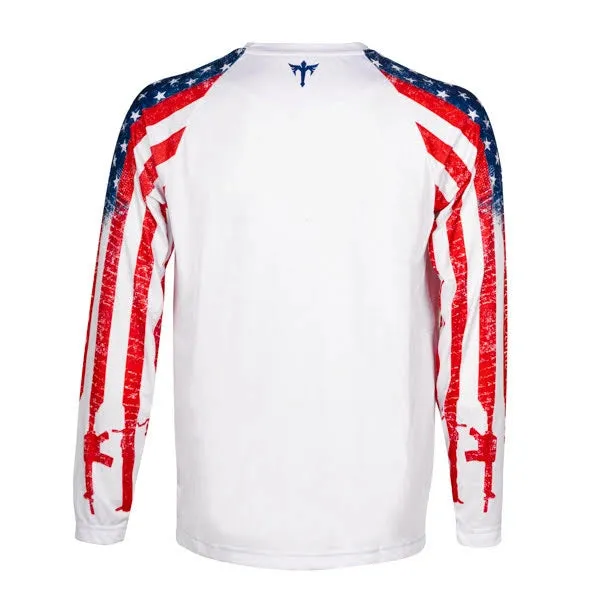 Tactical Long Sleeve Mesh | White | 2 Sleeve We the People | Alpha