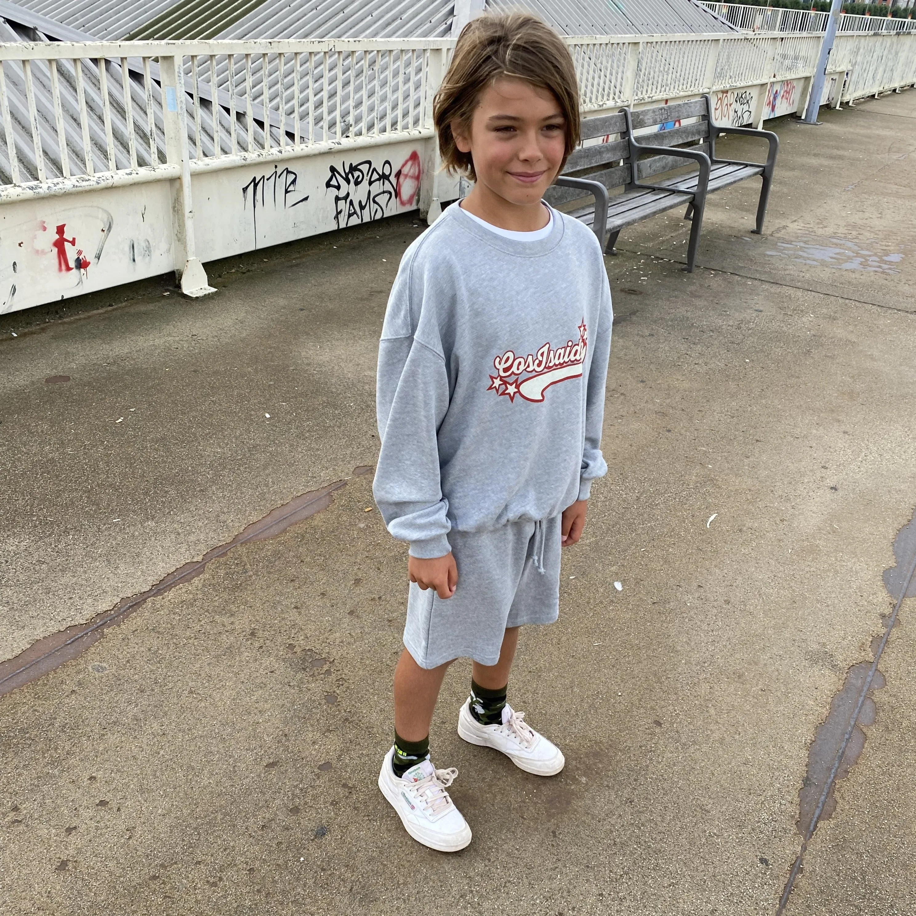 TEEN JOG SHORT GREY
