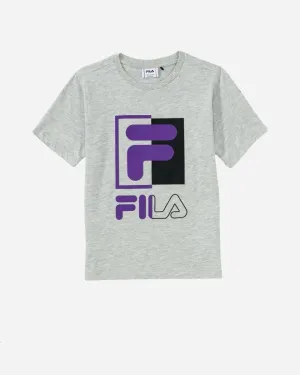 Teens Saku Tee - Light Grey Melange