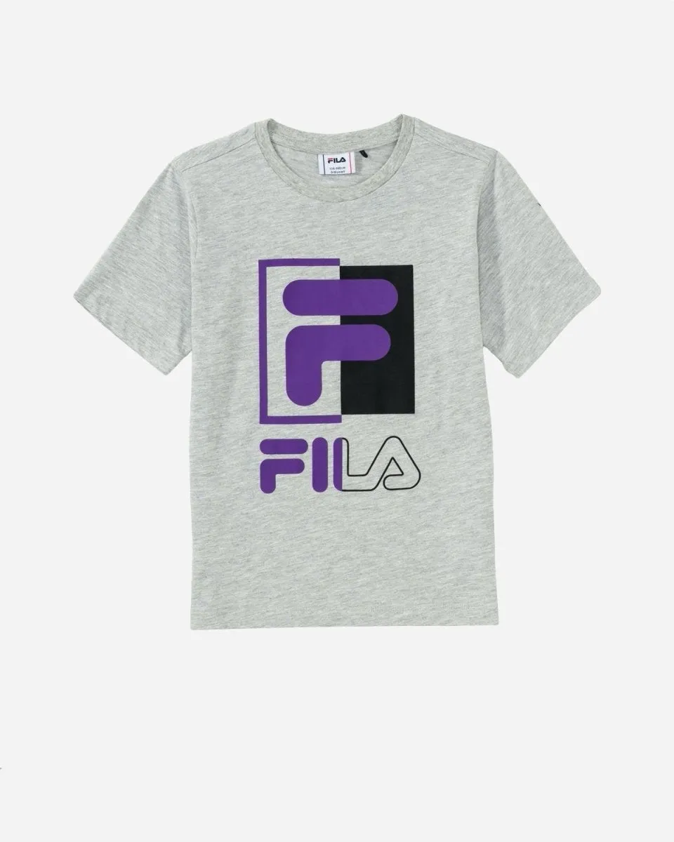 Teens Saku Tee - Light Grey Melange
