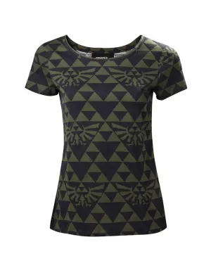 The Legend of Zelda - Green Black Hyrule - Girlshirt