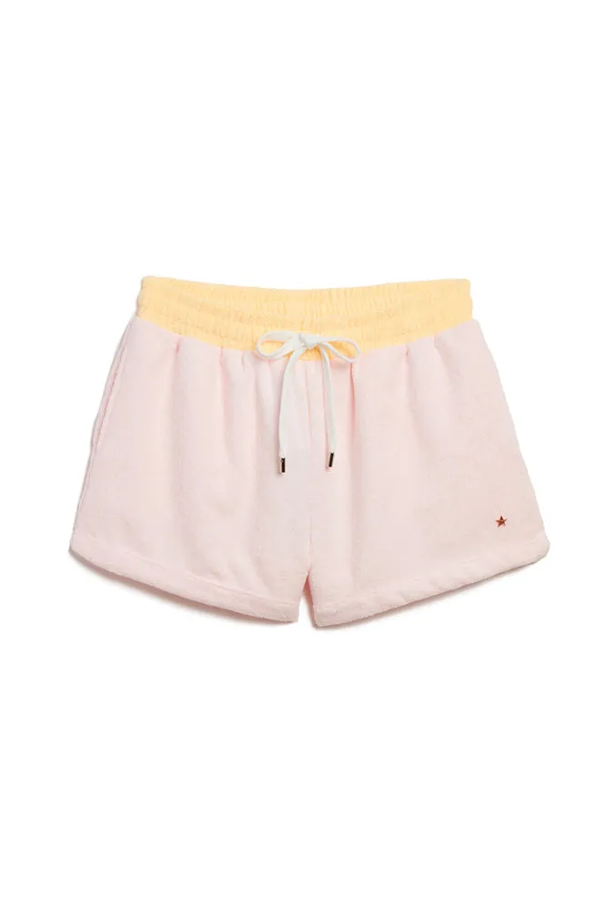 The Sagaponack Terry Cloth Shorts - Pink/Peach