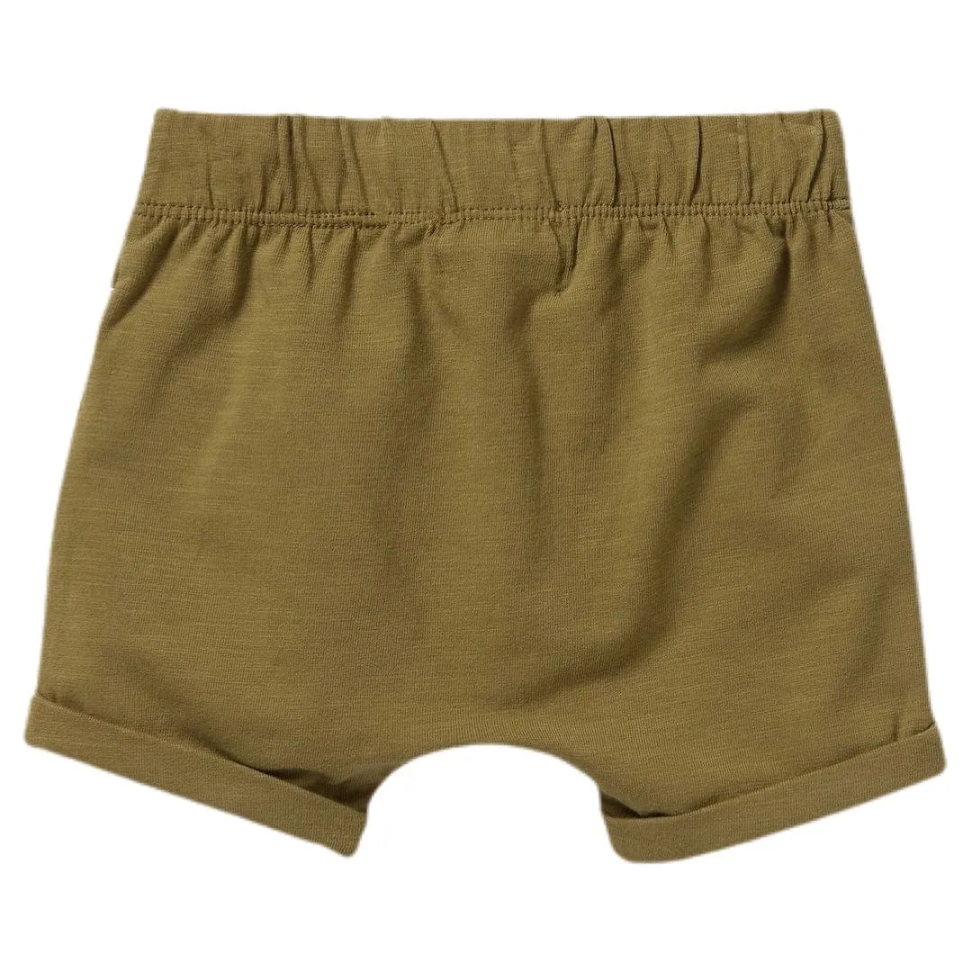 Tie Front Short - Leaf