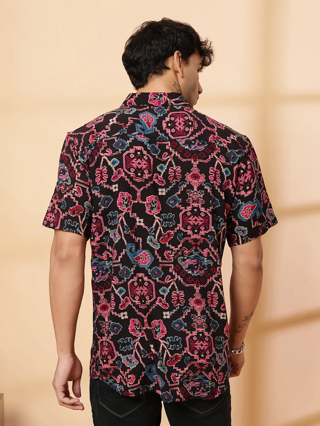 Trendy Ikkat Rayon Shirt