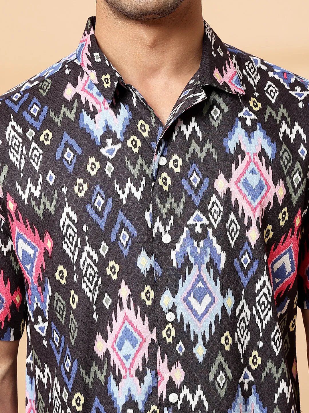 Trendy Ikkat Rayon Shirt