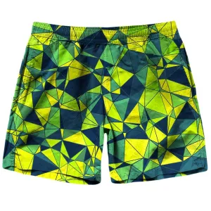 Triangles In Green Shades Shorts