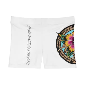 Tropical Hibiscus Women's Shorts - Vibrant Summer Activewear