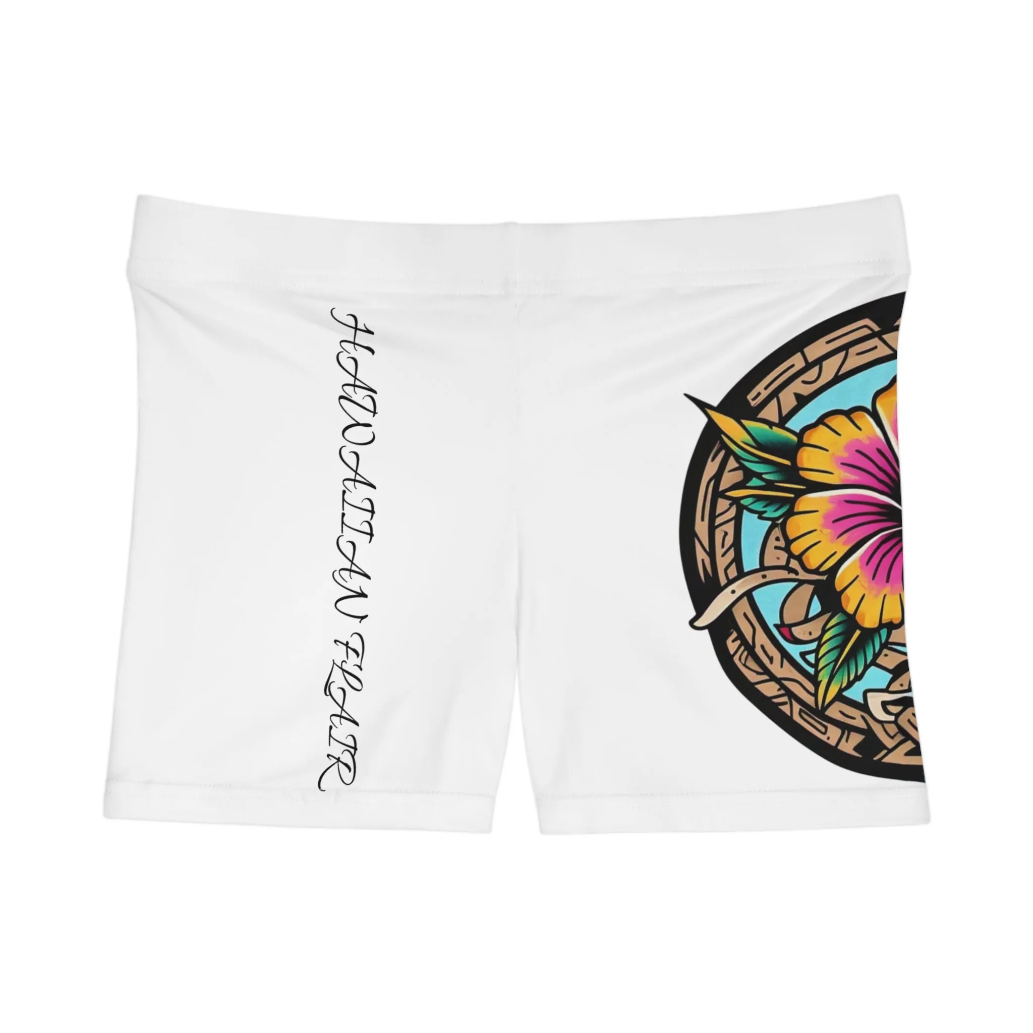 Tropical Hibiscus Women's Shorts - Vibrant Summer Activewear