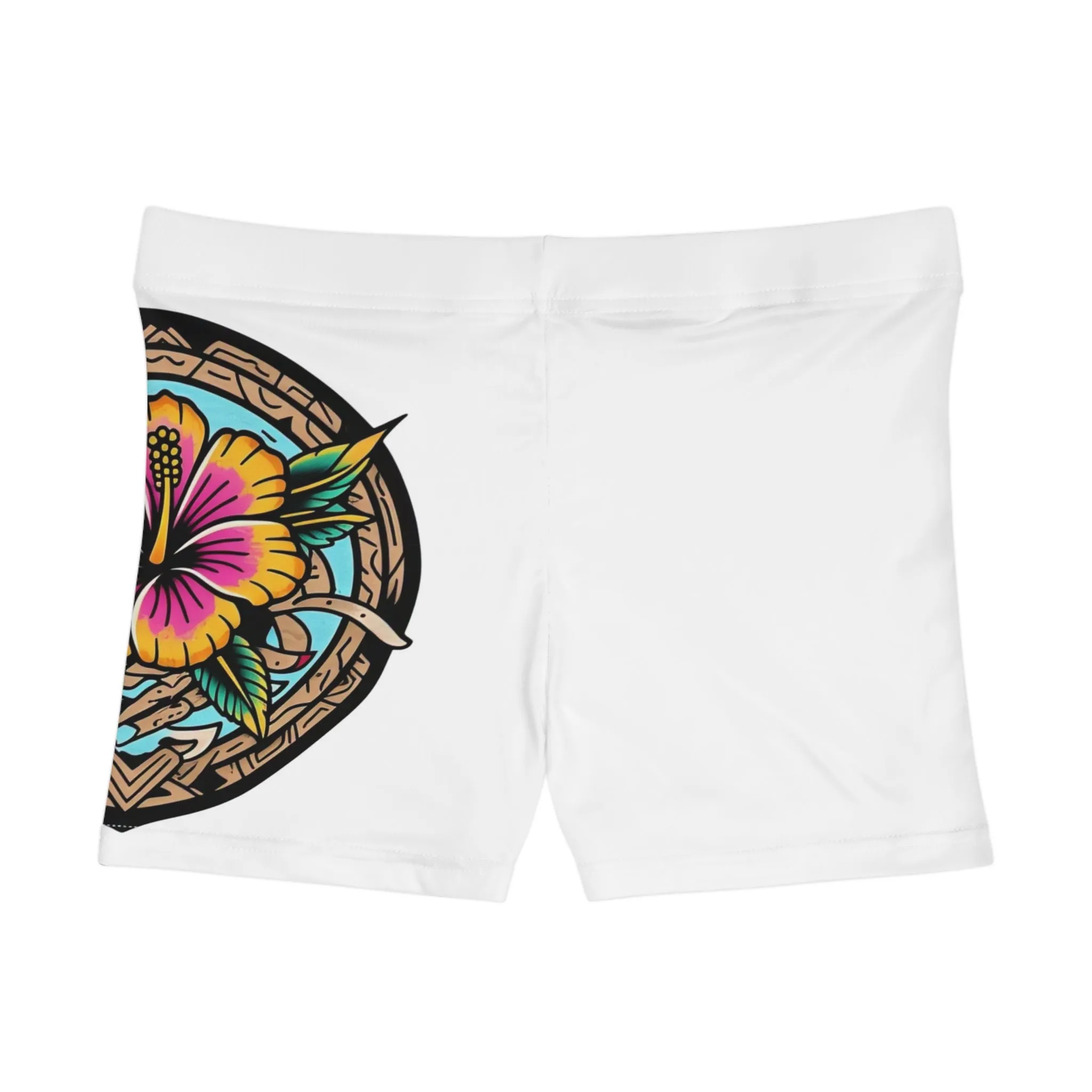 Tropical Hibiscus Women's Shorts - Vibrant Summer Activewear