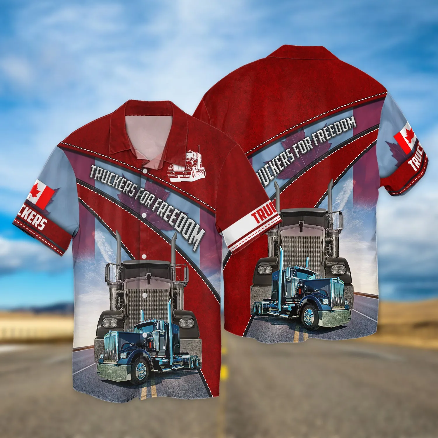 Trucker Canada 3d Full Print
