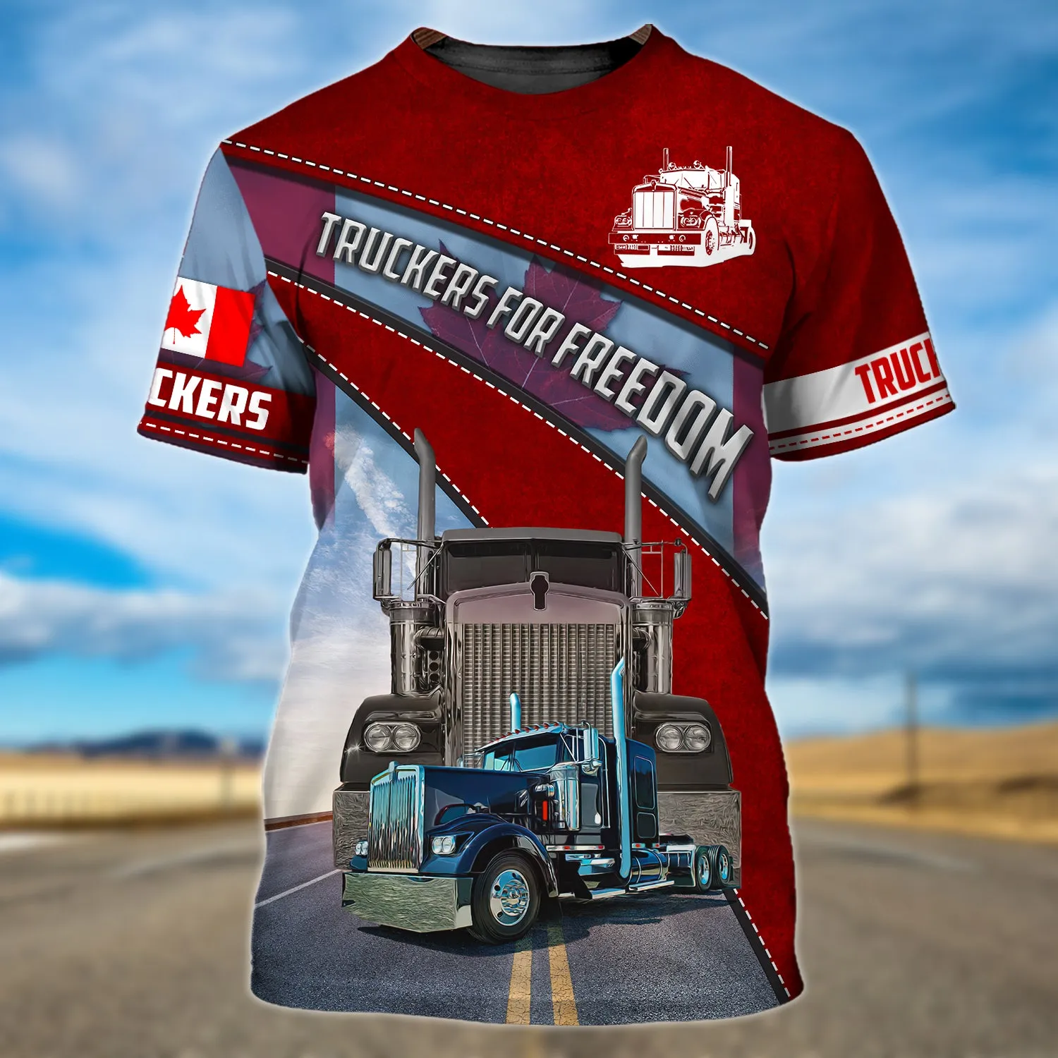 Trucker Canada 3d Full Print