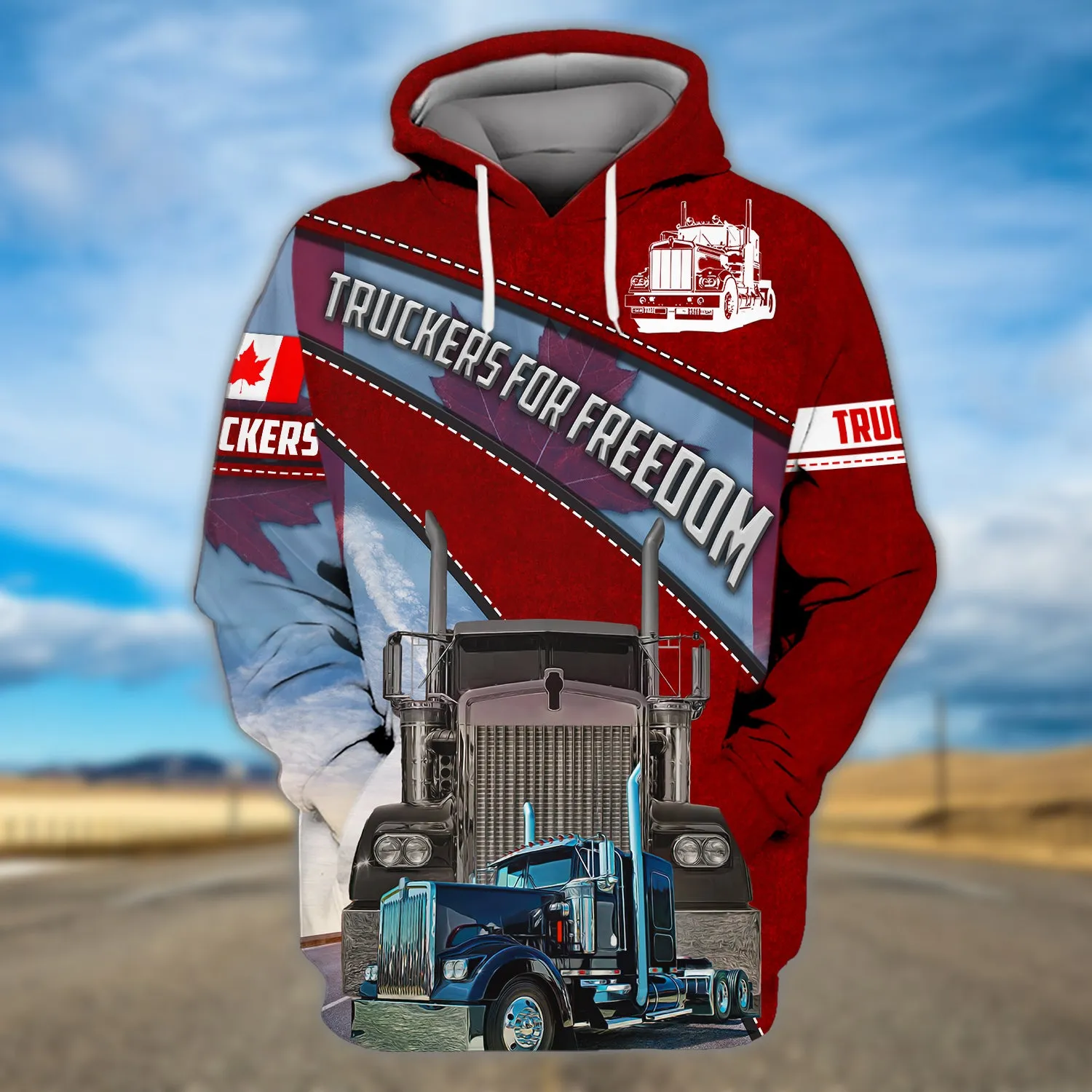 Trucker Canada 3d Full Print